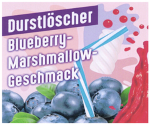 Durstlöscher Blueberry-Marshmallow-Geschmack Logo (DPMA, 02.10.2023)