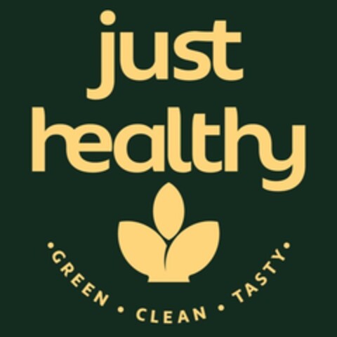 just healthy · GREEN · CLEAN · TASTY · Logo (DPMA, 30.01.2024)