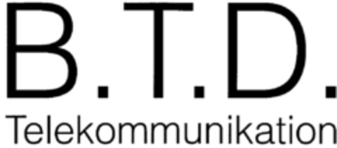 B.T.D. Telekommunikation Logo (DPMA, 07/10/1997)