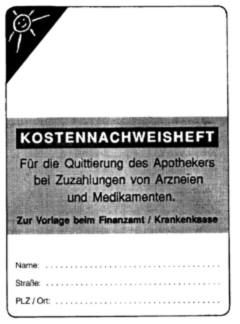 KOSTENNACHWEISHEFT Logo (DPMA, 19.11.1997)