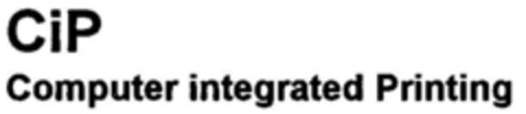CiP Computer integrated Printing Logo (DPMA, 30.03.1999)