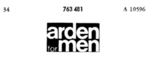 arden for men Logo (DPMA, 14.02.1961)