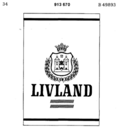 LIVLAND Logo (DPMA, 15.12.1972)