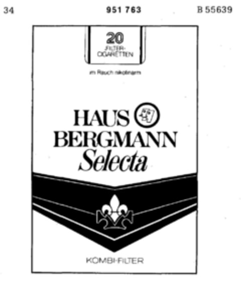 HAUS BERGMANN Selecta Logo (DPMA, 05.02.1976)