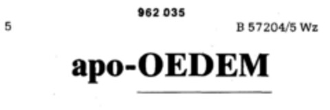 apo-OEDEM Logo (DPMA, 06.11.1976)