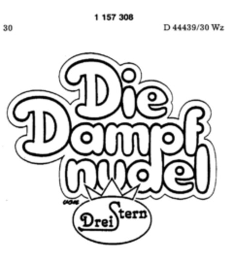 Die Dampf nudel von DreiStern Logo (DPMA, 15.03.1988)