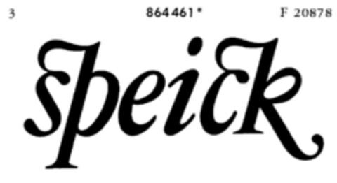 speick Logo (DPMA, 08.08.1969)