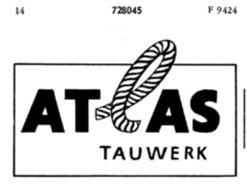 ATlAS TAUWERK Logo (DPMA, 24.12.1958)