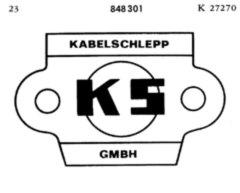 KS KABELSCHLEPP GMBH Logo (DPMA, 05/17/1967)