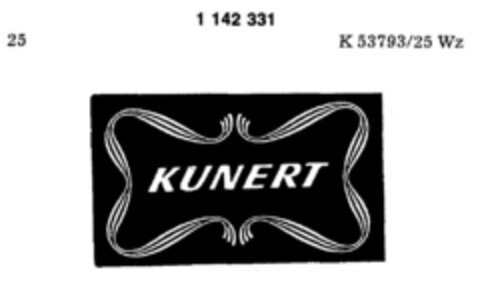 KUNERT Logo (DPMA, 12/23/1988)