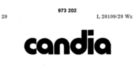 candia Logo (DPMA, 10/01/1974)