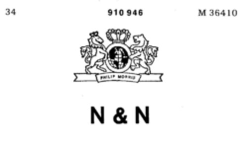 PHILIP MORRIS N&N Logo (DPMA, 03.10.1972)