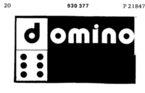 domino Logo (DPMA, 24.11.1973)