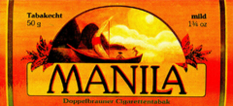MANILA Doppelbrauner Cigarettentabak Logo (DPMA, 10.03.1981)