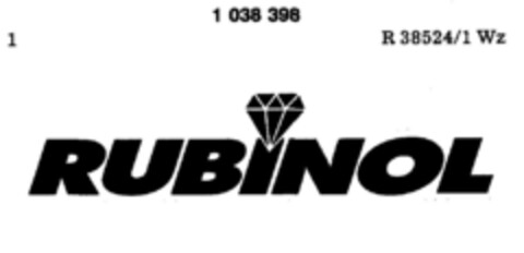 RUBINOL Logo (DPMA, 23.01.1981)