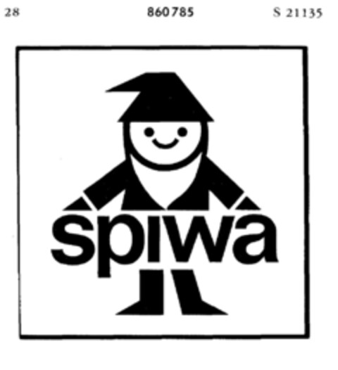 spiwa Logo (DPMA, 06/07/1968)