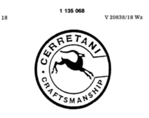 CERRETANI   CRAFTSMANSHIP Logo (DPMA, 29.06.1988)