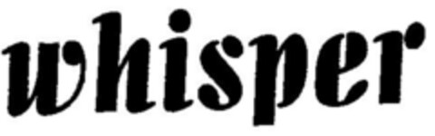 whisper Logo (DPMA, 06.07.2000)