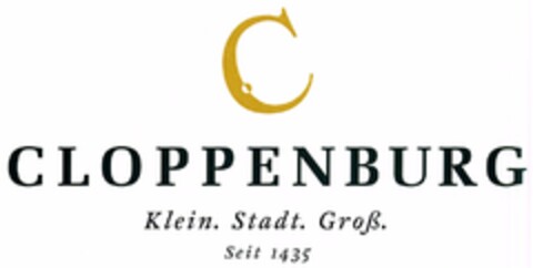 CLOPPENBURG Klein. Stadt. Groß. Seit 1435 Logo (DPMA, 21.07.2008)