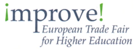 improve! European Trade Fair for Higher Education Logo (DPMA, 28.11.2008)