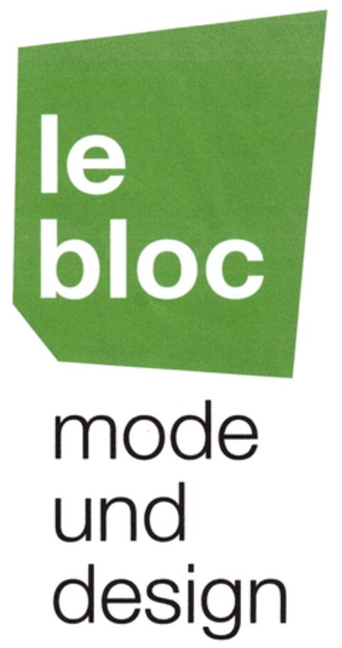 le bloc mode und design Logo (DPMA, 27.10.2009)