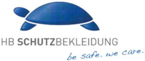 HB SCHUTZBEKLEIDUNG be safe. we care. Logo (DPMA, 11.09.2012)