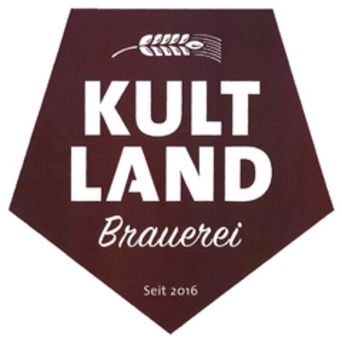 KULT LAND Brauerei Seit 2016 Logo (DPMA, 19.05.2016)