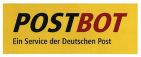 POSTBOT Ein Service der Deutschen Post Logo (DPMA, 09/21/2017)