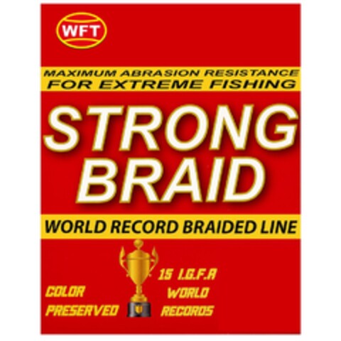 WFT STRONG BRAID WORLD RECORD BRAIDED LINE Logo (DPMA, 06.01.2017)