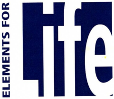 ELEMENTS FOR Life Logo (DPMA, 07/26/2002)