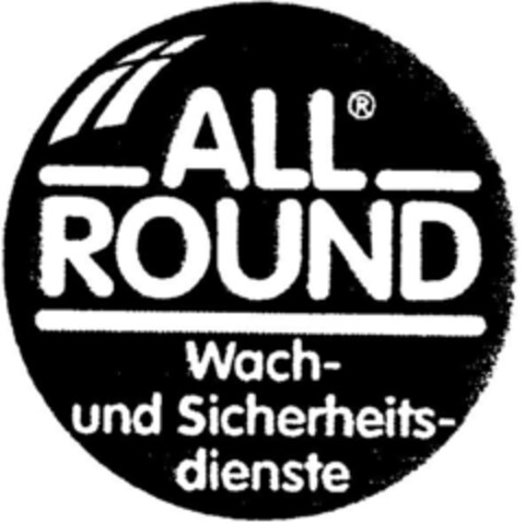 ALLROUND - Wach- und Sicherheitsdienste Logo (DPMA, 13.04.1996)