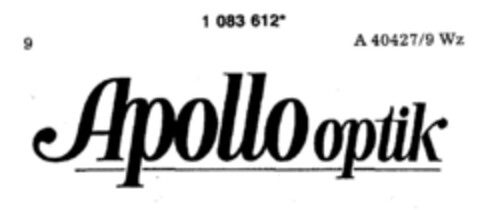 Apollo optik Logo (DPMA, 20.09.1985)