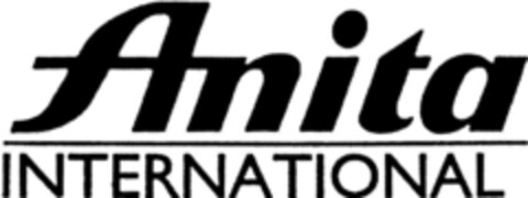 Anita INTERNATIONAL Logo (DPMA, 03/20/1991)