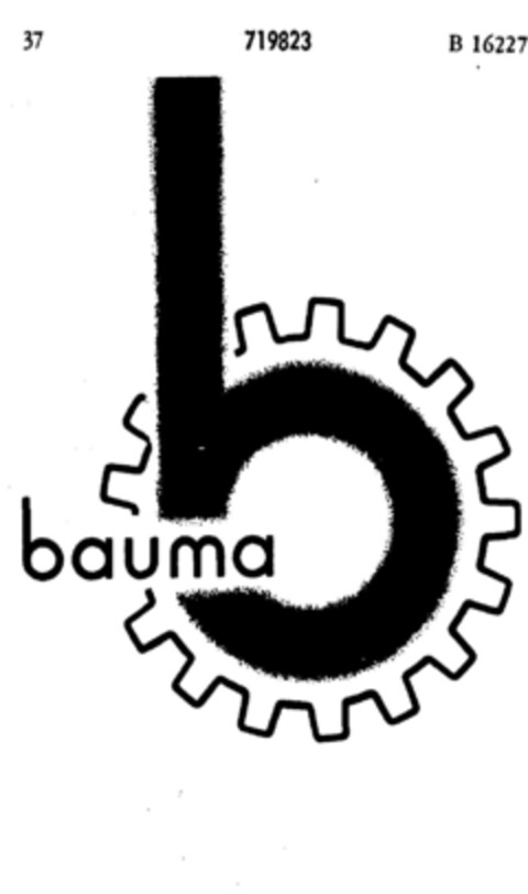 b bauma Logo (DPMA, 07/27/1957)