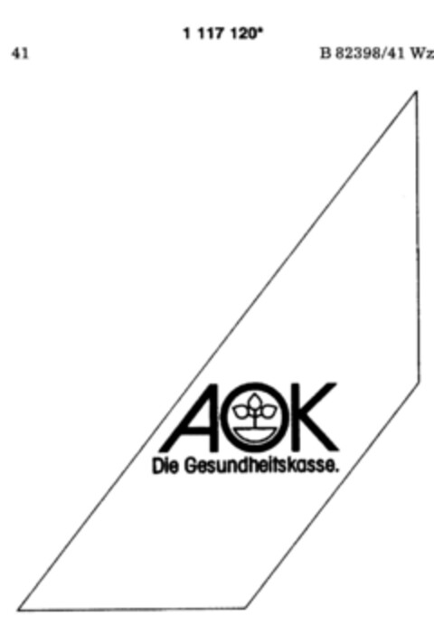 AOK Die Gesundheitskasse Logo (DPMA, 26.08.1987)