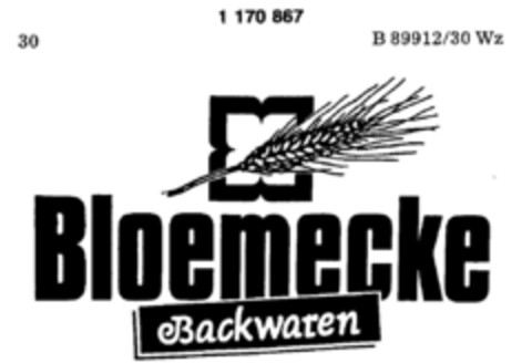 Bloemecke Backwaren Logo (DPMA, 05/15/1990)