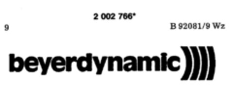 beyerdynamic Logo (DPMA, 25.02.1991)