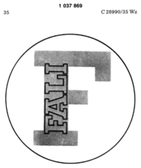F FALI Logo (DPMA, 10.12.1979)