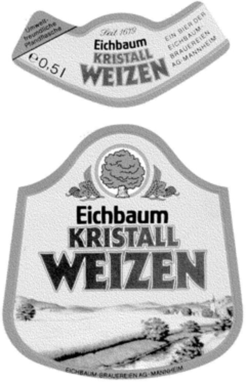 Eichbaum KRISTALL WEIZEN Logo (DPMA, 11.10.1986)