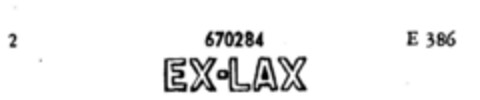 EX-LAX Logo (DPMA, 17.04.1950)