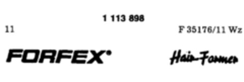 FORFEX  Hair-Former Logo (DPMA, 18.03.1987)