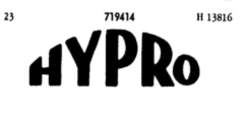 HYPRO Logo (DPMA, 11/12/1957)