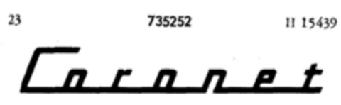 Coronet Logo (DPMA, 10.11.1958)