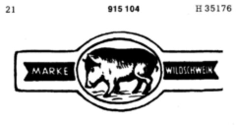 MARKE WILDSCHWEIN Logo (DPMA, 09.01.1971)