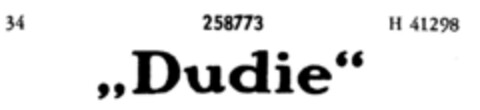 "Dudie" Logo (DPMA, 01.11.1920)