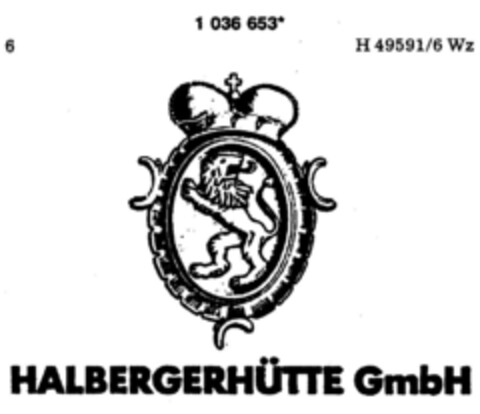 HALBERGERHÜTTE GmbH Logo (DPMA, 22.01.1982)