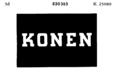 KONEN Logo (DPMA, 21.10.1965)