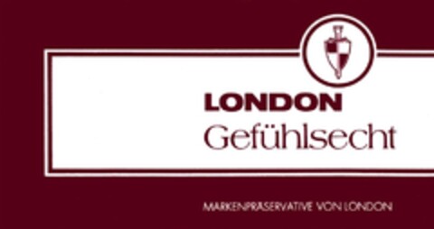 LONDON Gefühlsecht MARKENPRÄSERVATIVE VON LONDON Logo (DPMA, 06/24/1972)