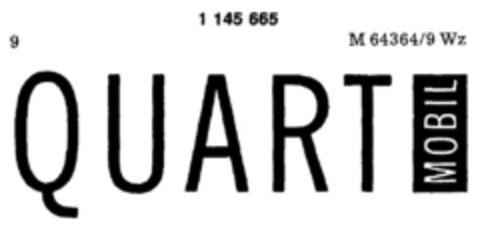 QUART MOBIL Logo (DPMA, 01/18/1989)