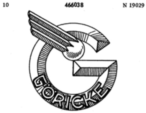 GÖRICKE Logo (DPMA, 05.02.1934)